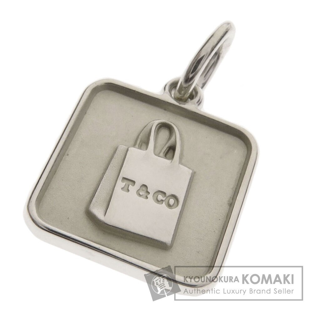 Tiffany Co Shopping Bag Pendant Silver